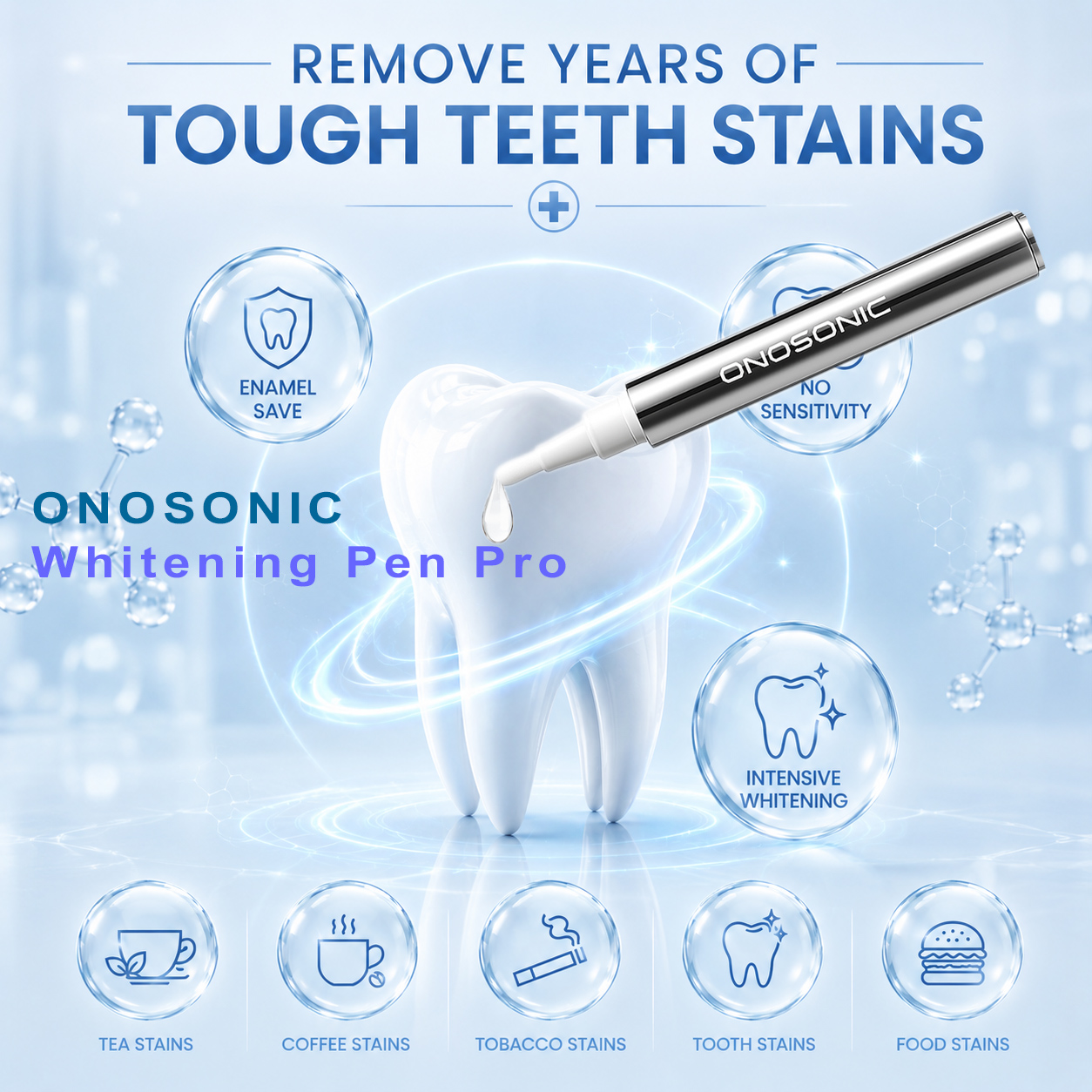 Enhance Your Smile with WHITENING GEL PEN Pro ONOSONIC WHITE TEETH Expert &reg;