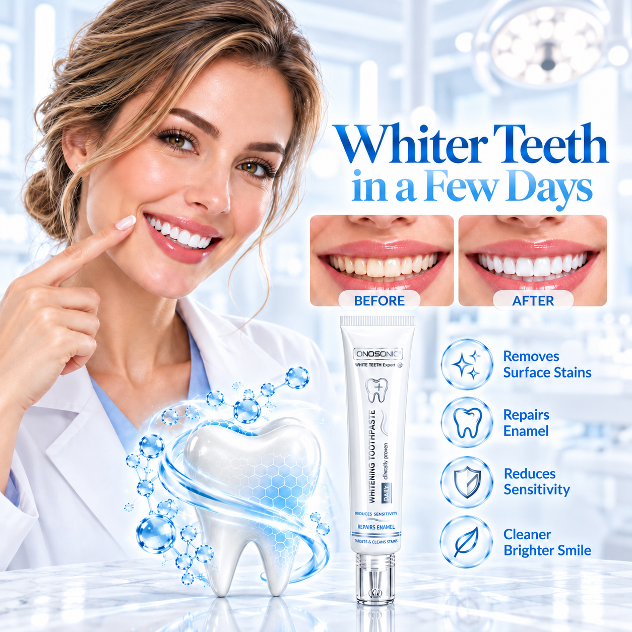 WHITENING TOOTHPASTE PAP+ ONOSONIC WHITE TEETH Expert&reg;: A Comprehensive Guide to Teeth Whitening